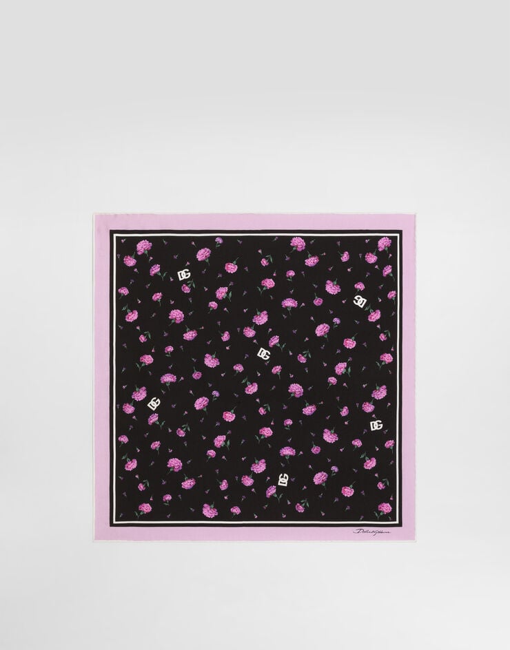 Dolce & Gabbana وشاح من تويل حريري بطبعة قرنفل 50X50 Dolce & Gabbana وشاح من تويل حريري بطبعة قرنفل 50X50 Multicolor FN093RGDDLI