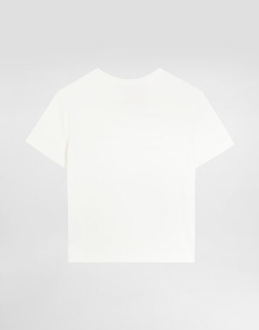 Dolce & Gabbana  DGロゴ ジャージー Tシャツ White L5JTNKG7O9K