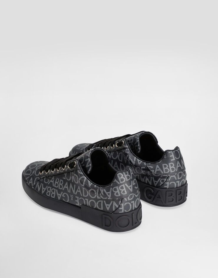 Dolce & Gabbana Coated jacquard Portofino sneakers Multicolor CS1772AN237
