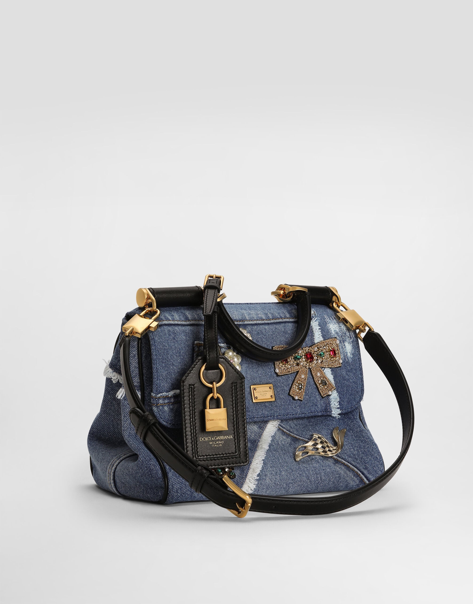My Sicily denim handbag in Multicolor for Women | Dolce&Gabbana® US
