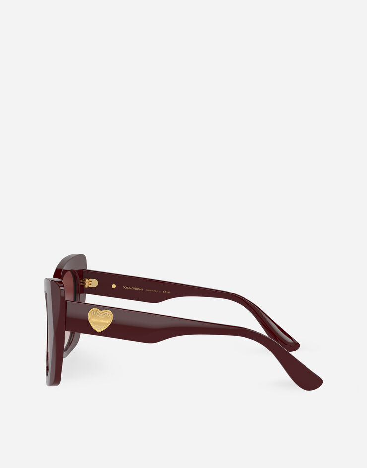 Dolce & Gabbana Солнцезащитные очки Devotion бордо VG440DVP18H