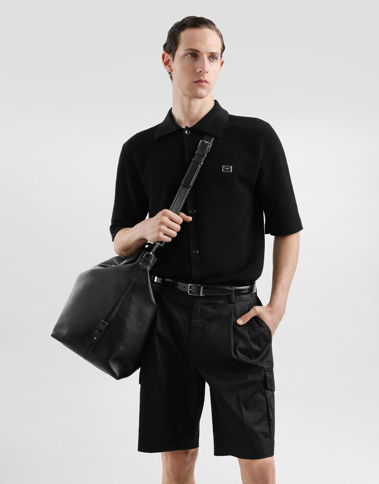 Dolce & Gabbana Calfskin duffel bag Black BM2352AV956