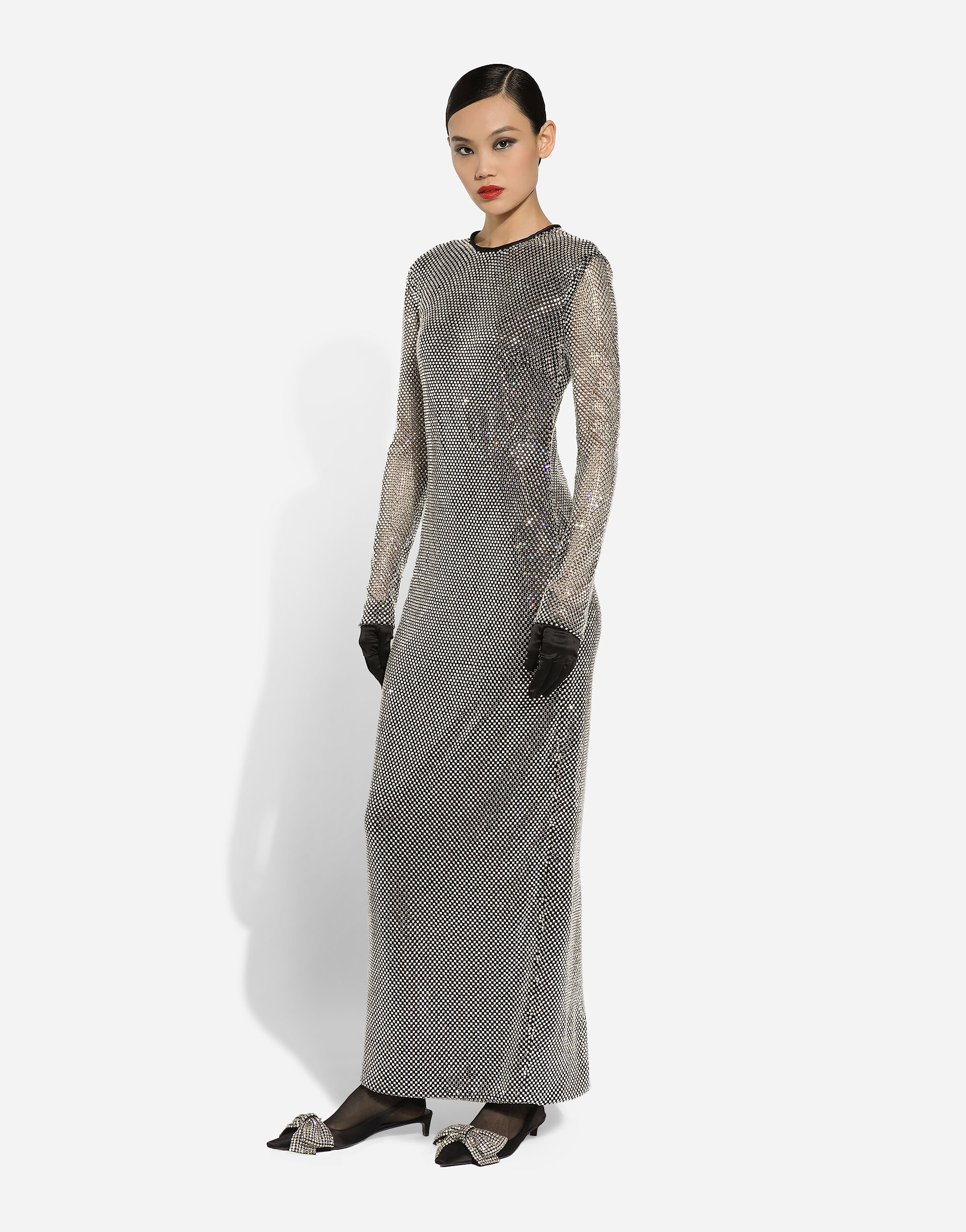 silver mesh dress