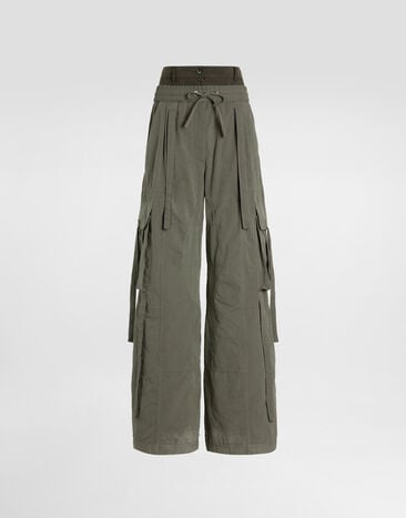 Dolce & Gabbana Waxed faille trousers Multicolor FTDGXTHUMS8