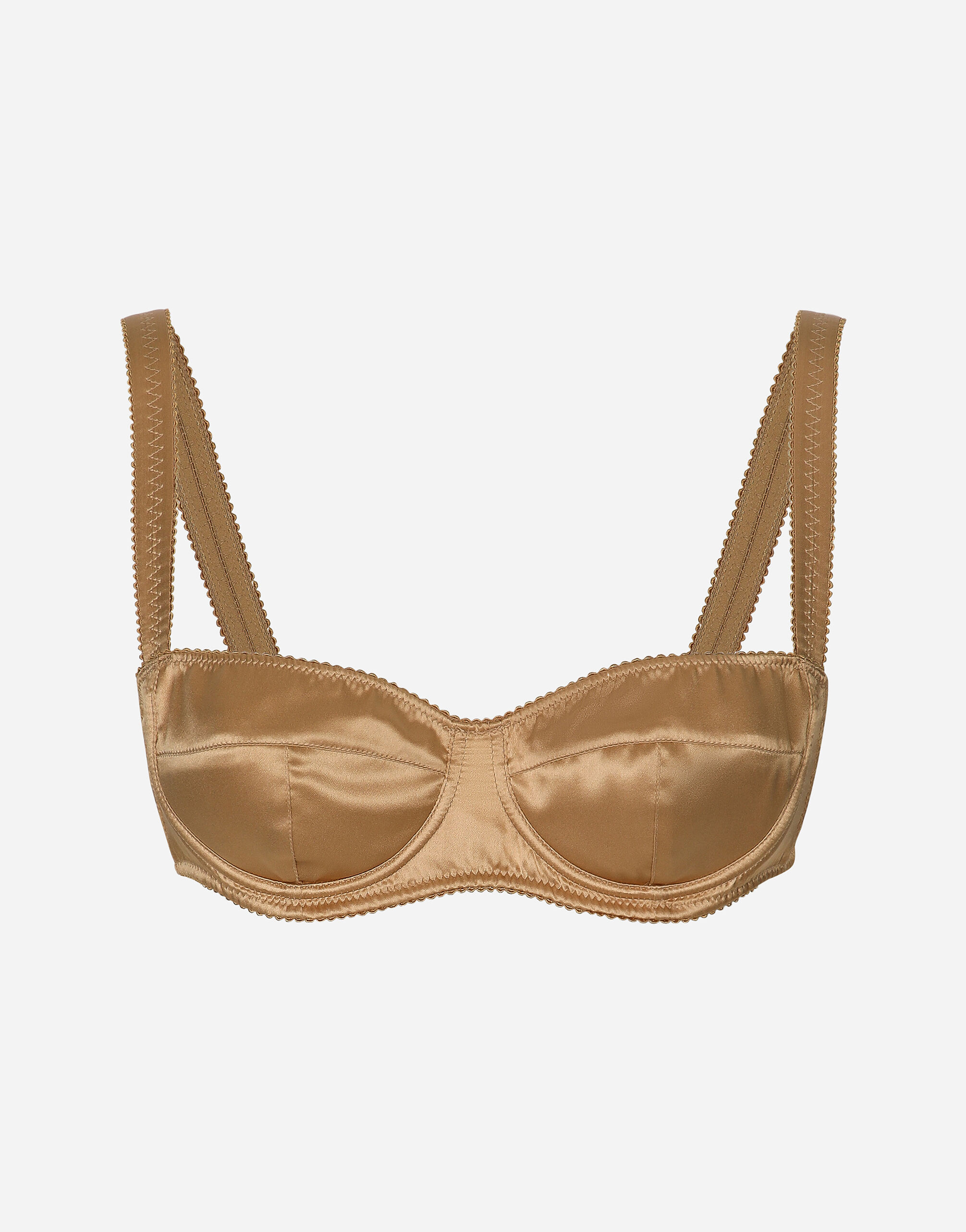 Dolce&Gabbana Satin balconette bra Beige F7W98TFUWDU