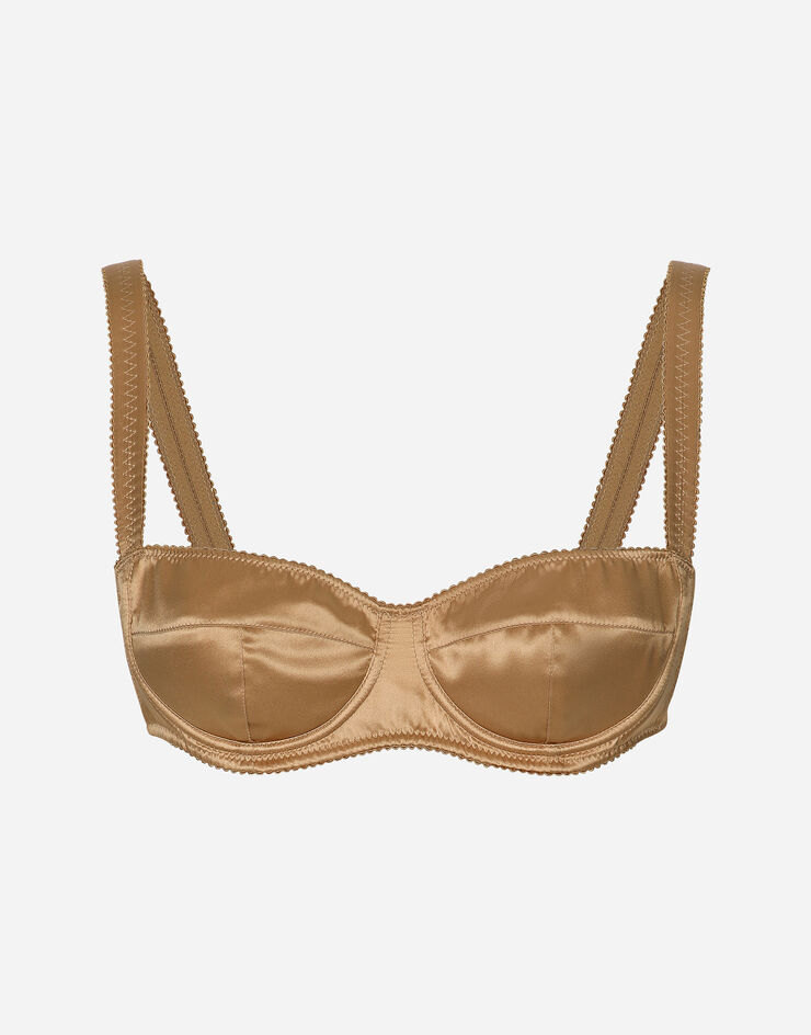 Dolce & Gabbana Balconette-BH aus Satin Beige O1A12TONO13