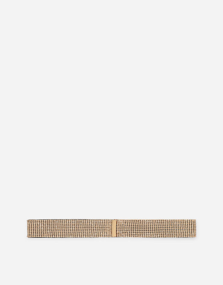 Dolce & Gabbana Bejeweled belt in crystal mesh Gold WLO4J1W1111