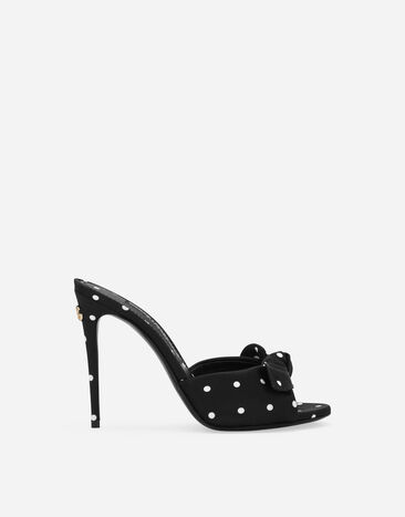 Dolce & Gabbana Printed satin mules Print F6JJYTFSUBH