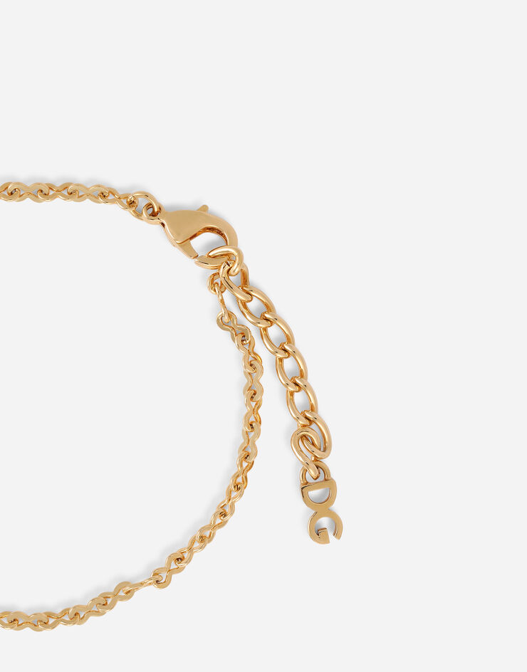 Dolce & Gabbana Link bracelet with DG-logo Gold WBN5L3W1111