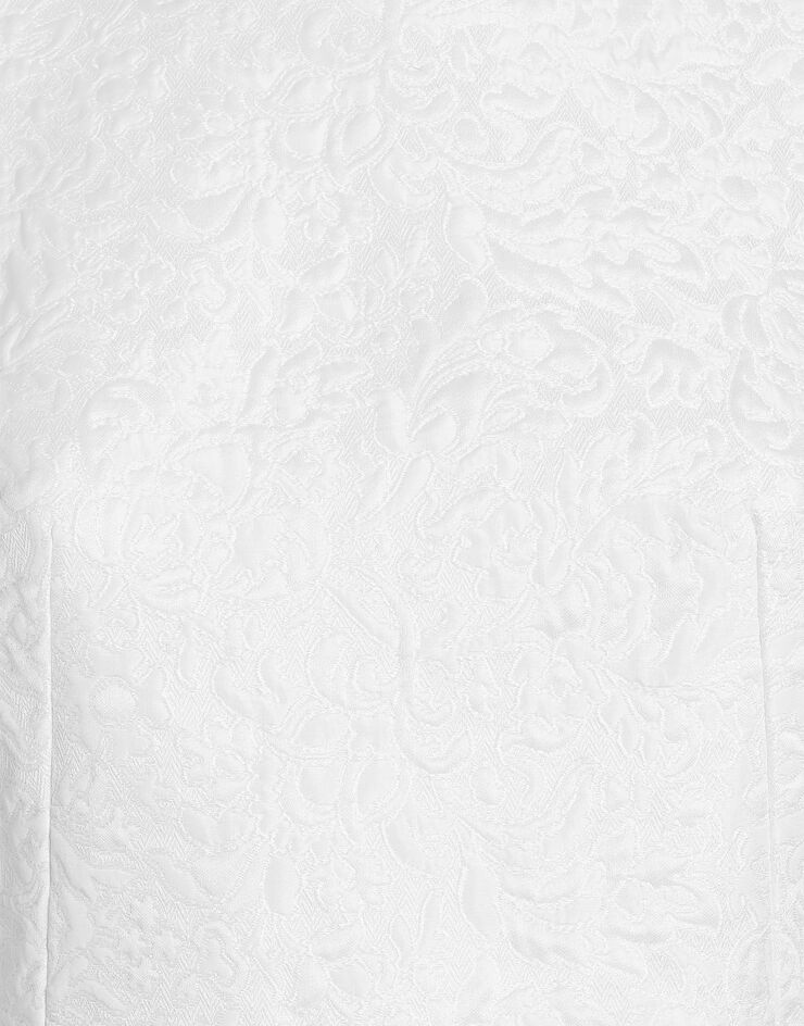 Dolce & Gabbana Kurzes Kleid aus Brokat White F68A8THJMR4