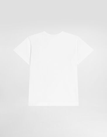 Dolce & Gabbana Jersey t-shirt with plate White L1JT7TG7P1T