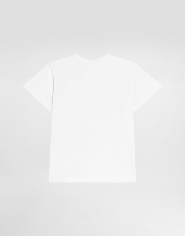 Dolce & Gabbana Jersey t-shirt with plate White L1JT7TG7P1T
