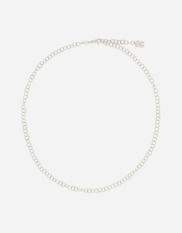 Dolce & Gabbana Kordelkette aus Weißgold 18 kt Weiss WAQB2GWWHDG