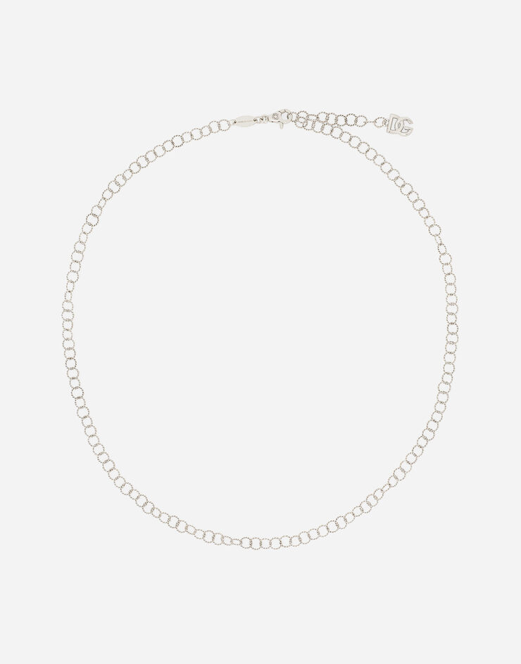 Dolce & Gabbana Kordelkette aus Weißgold 18 kt Weiss WAQB2GWWHDG
