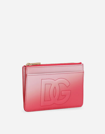 Dolce & Gabbana Porte-cartes Logo moyen format Rose BI1261AS204