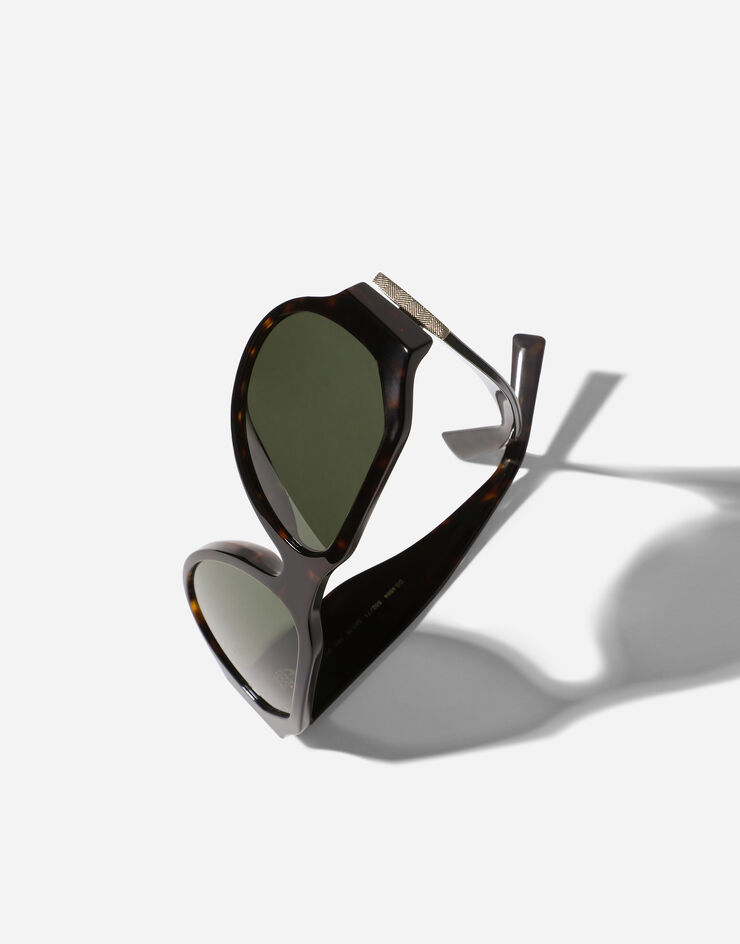 Dolce & Gabbana Sonnenbrille Lusso Sartoriale Schwarz VG4504VP187