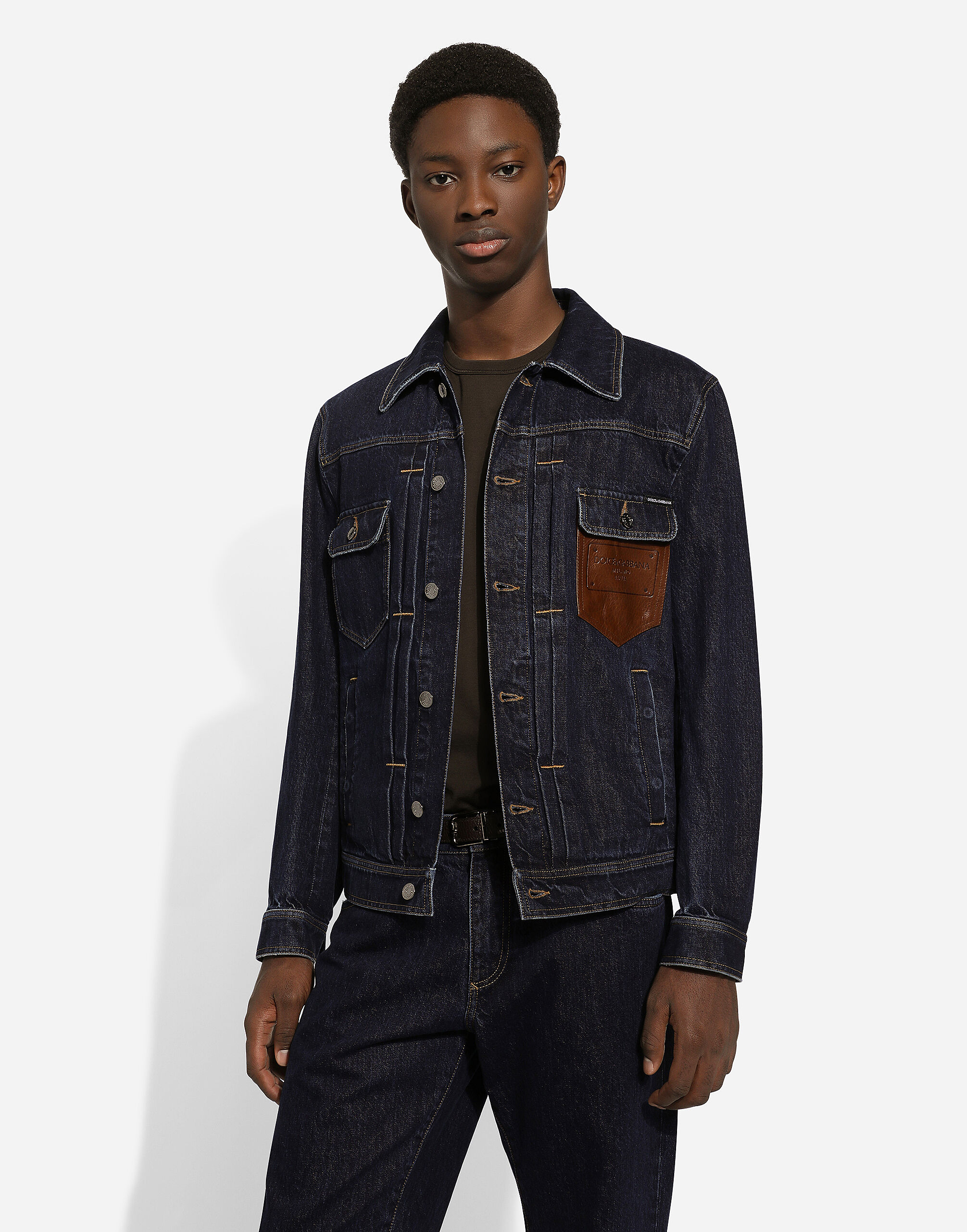 Dolce & Gabbana デニムシャツジャケット | ブラック | FARFETCH JP