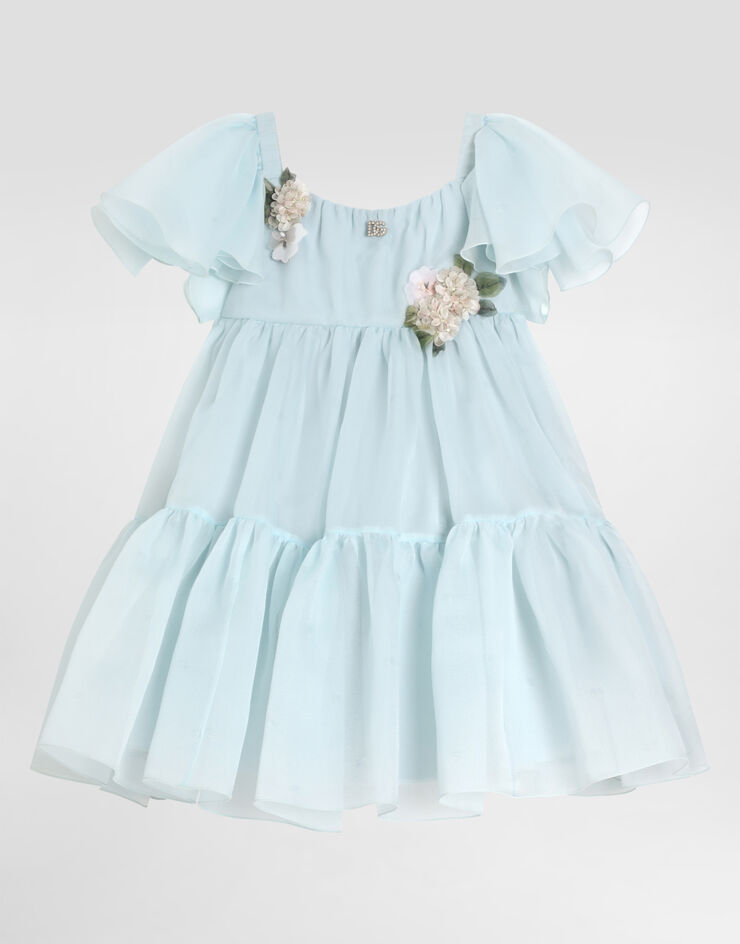 Dolce & Gabbana Organza dress Azure L54DP8HUMWP