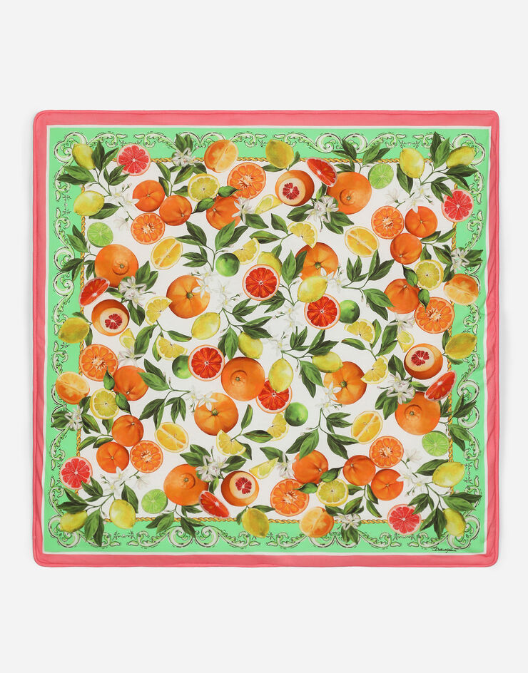 Dolce & Gabbana 柠檬橙子印花平纹针织被子 版画 LNJAE7G7M6F