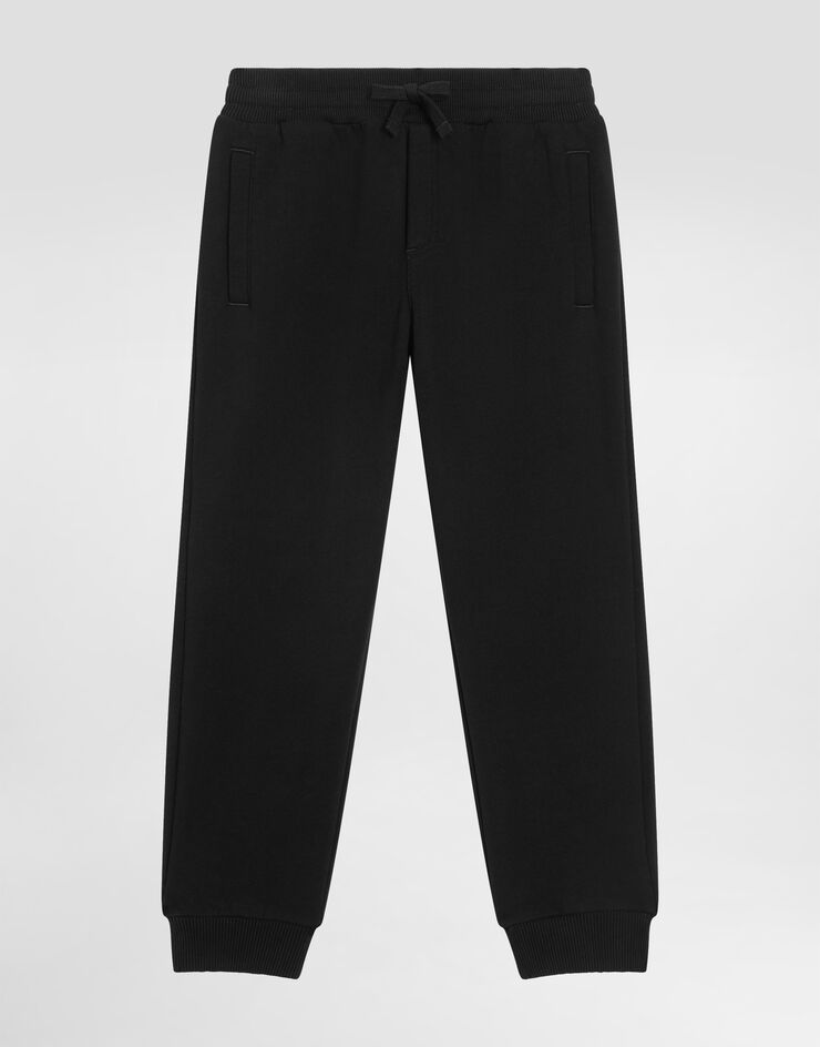 Dolce & Gabbana Jogginghose aus Jersey mit DG-Logo Schwarz L4JPT0G7N4O