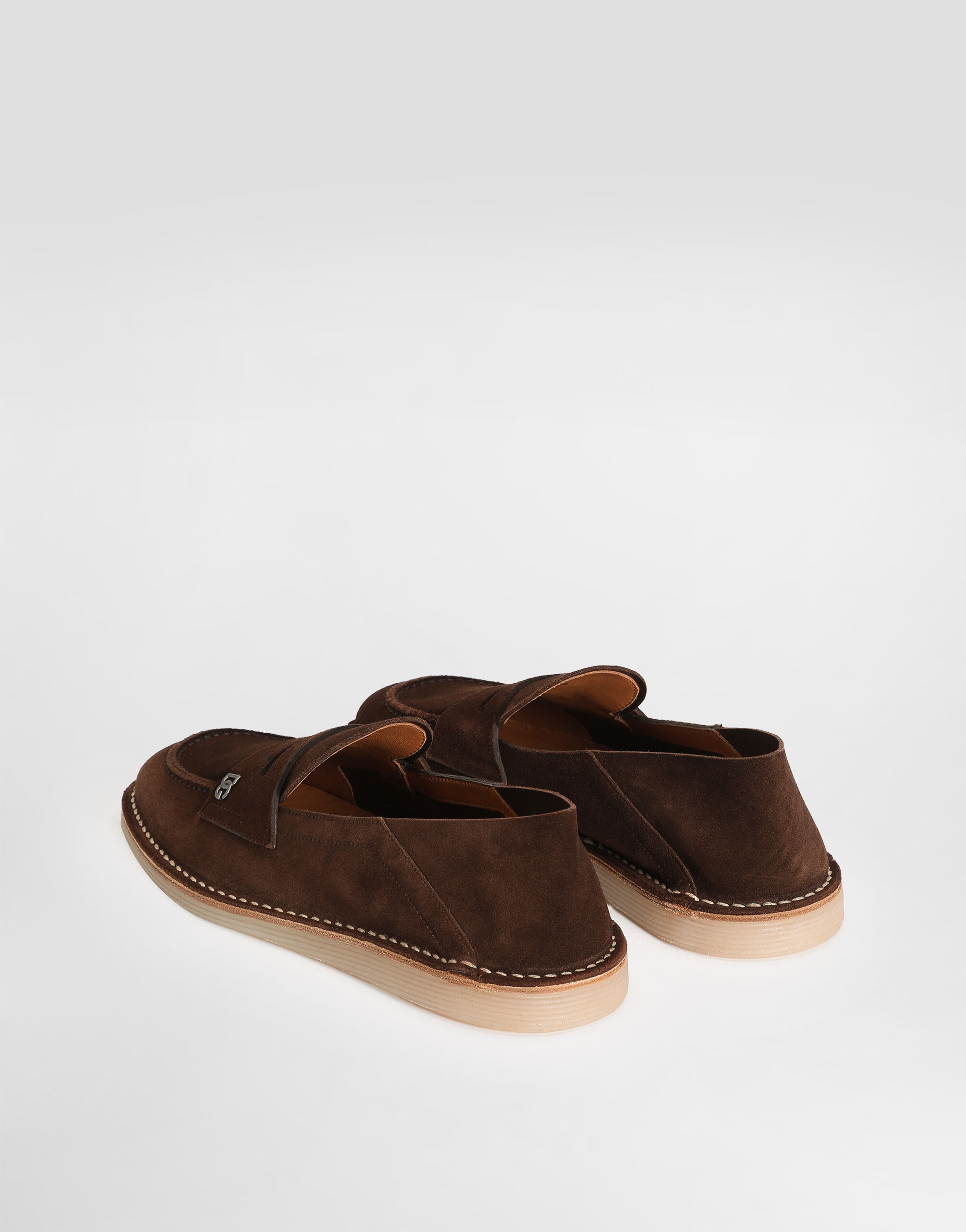 Brownのメンズ Reversed calfskin slipper | Dolce&Gabbana®