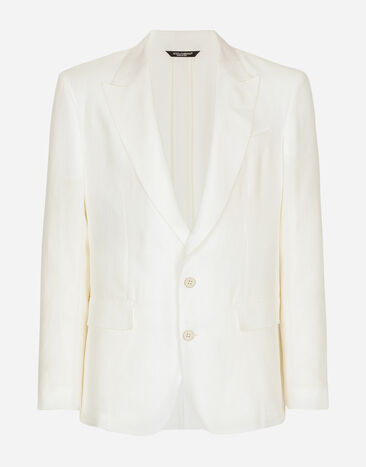 Dolce & Gabbana Chaqueta Sicilia de lino Blanco G2QS6TGG862