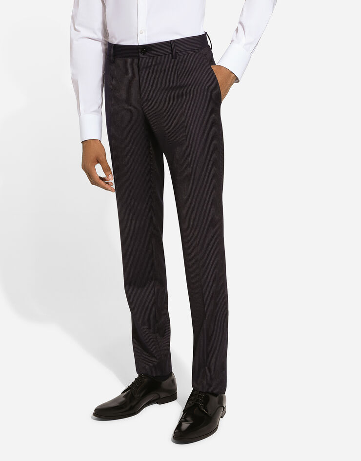 Dolce & Gabbana Pinstripe double-breasted Martini-fit suit Blue GK7SMTFR20G