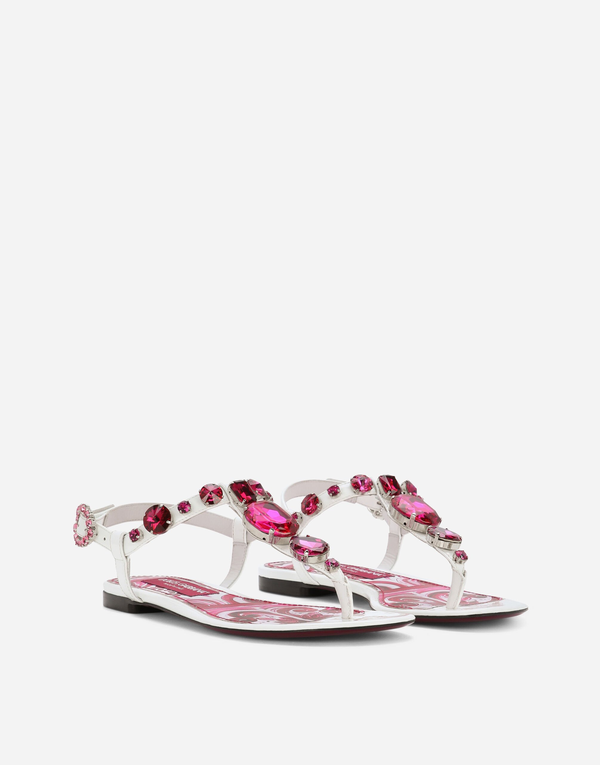 Sandales entredoigts en cuir hot sale