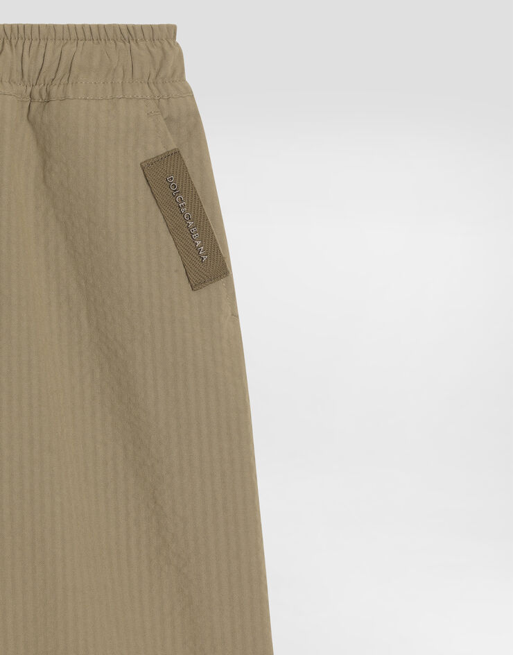 Dolce & Gabbana Cotton seersucker bermuda shorts Multicolor L44Q12FR521