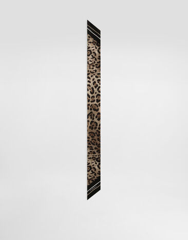 Dolce & Gabbana Bandana de sarga con estampado leopardo 6 x 100 Imprima FS215AGDCUW
