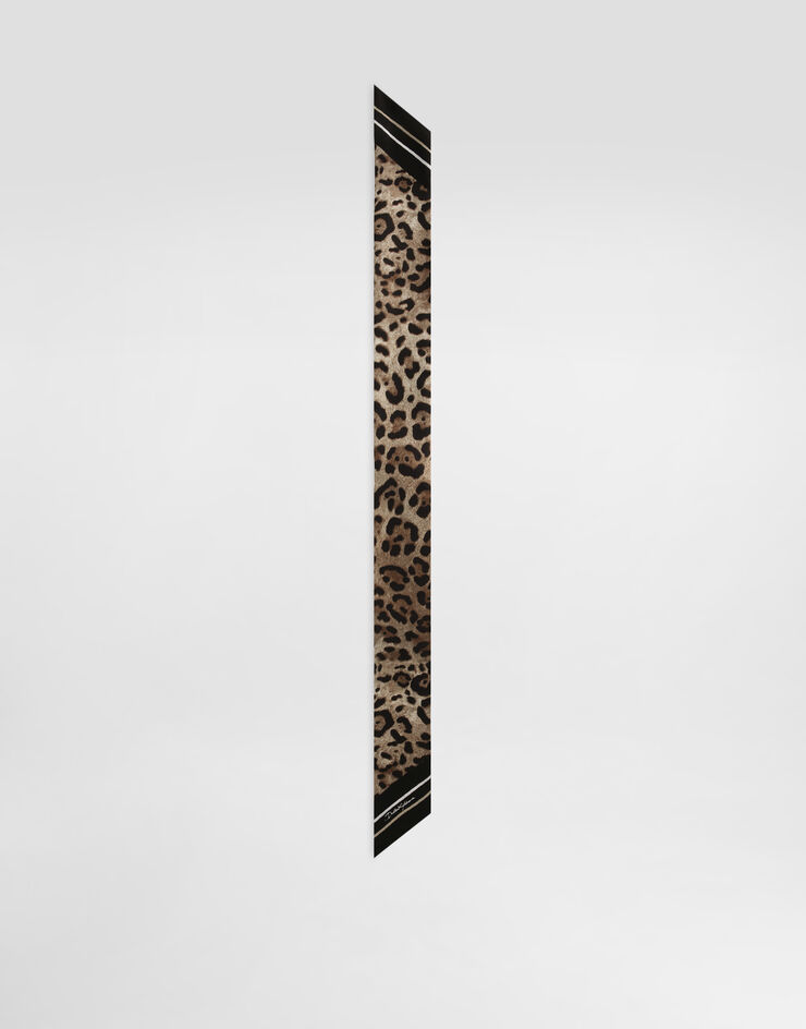 Dolce & Gabbana Bandeau aus Twill Leoprint 6 x 100 Drucken FS215AGDCUW