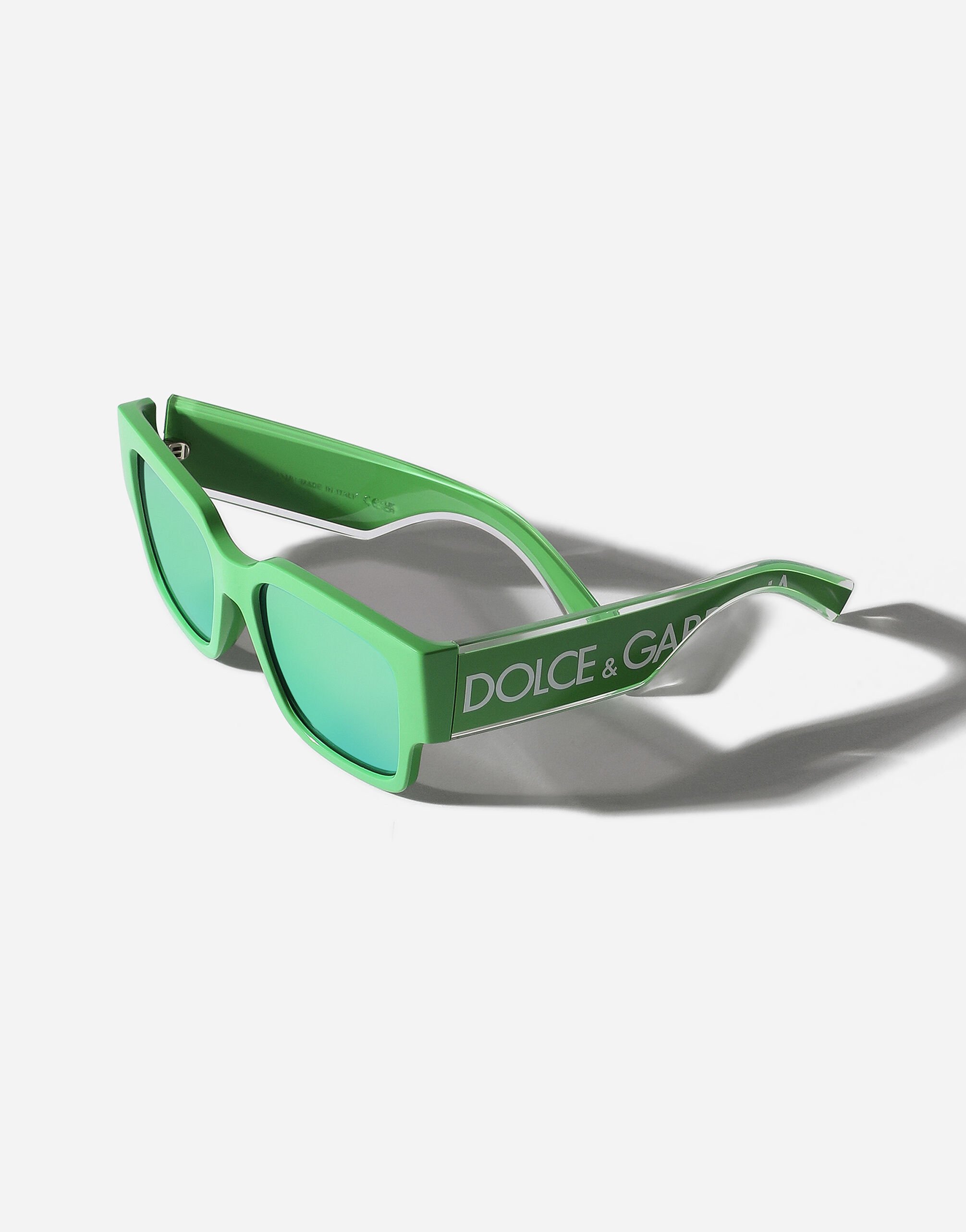 DNA logo sunglasses in Green for Boys Dolce Gabbana