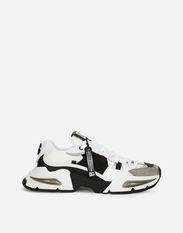 Dolce & Gabbana Mixed-material Airmaster sneakers Black/Silver CS1863AO223