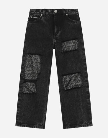 Dolce&Gabbana 5-Pocket-Jeans mit Innenseite aus Seidentwill Mehrfarbig L42F44LDB86