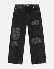 Dolce & Gabbana 5-pocket jeans with silk twill interior Multicolor DA5189AB028