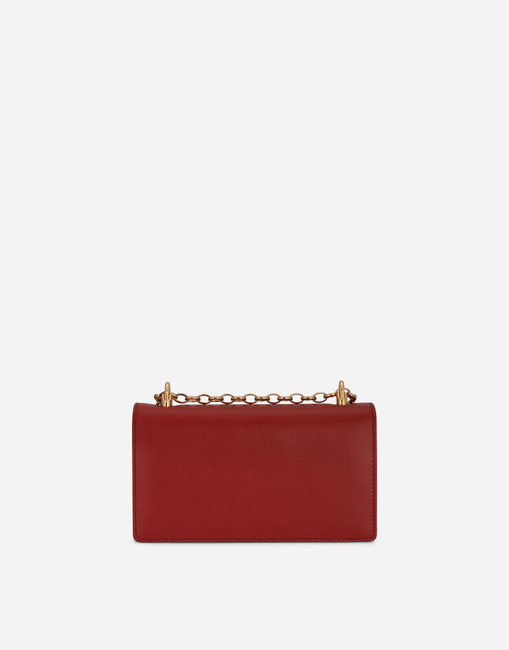 Dolce & Gabbana Phone bag DG Girls en cuir de veau Rouge BI1416AW070