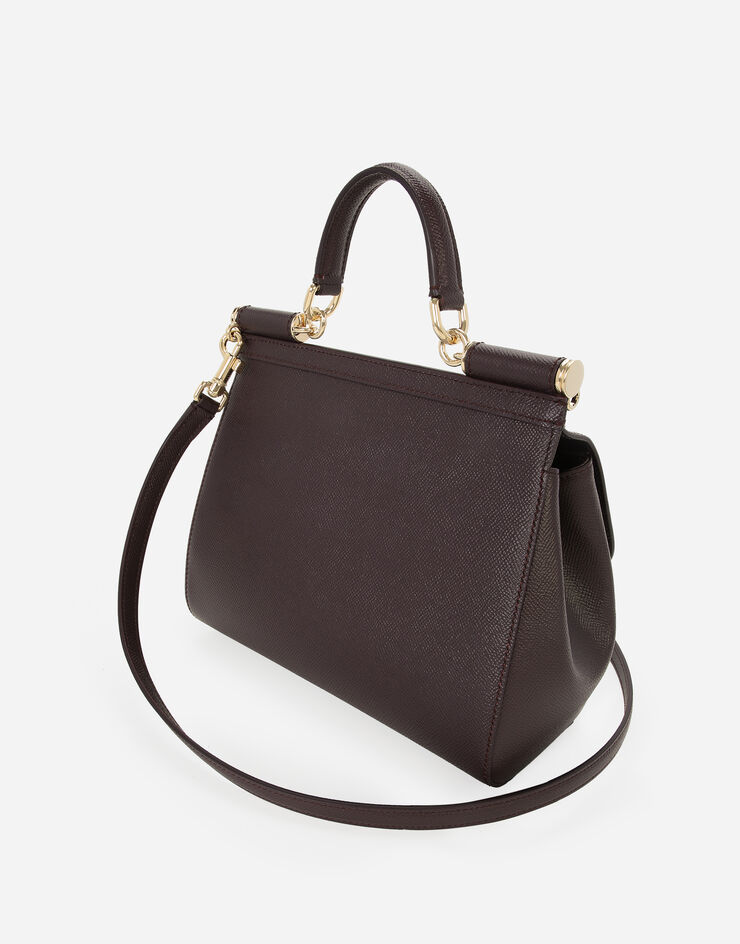 Dolce & Gabbana Bolso de mano Sicily grande Burdeos BB6002B1001