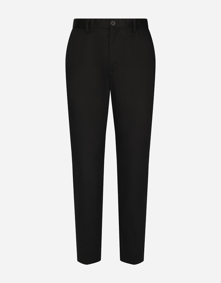 Dolce & Gabbana Stretch gabardine trousers Blue GY6IETGG825