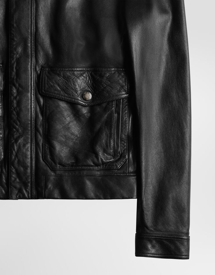 Dolce & Gabbana Leather jacket Dolce & Gabbana Leather jacket Black G9ANZLGJ025
