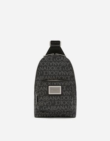Dolce & Gabbana クロスボディバックパック コーティングジャカード プリント BM2295AJ705