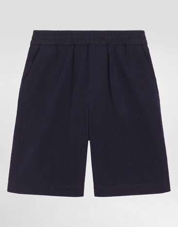 Dolce & Gabbana Cotton bermuda shorts Blue L43Q86FR51F