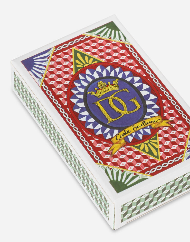 Dolce & Gabbana Sicilian Briscola Playing Cards Multicolor TCC206TCAG1