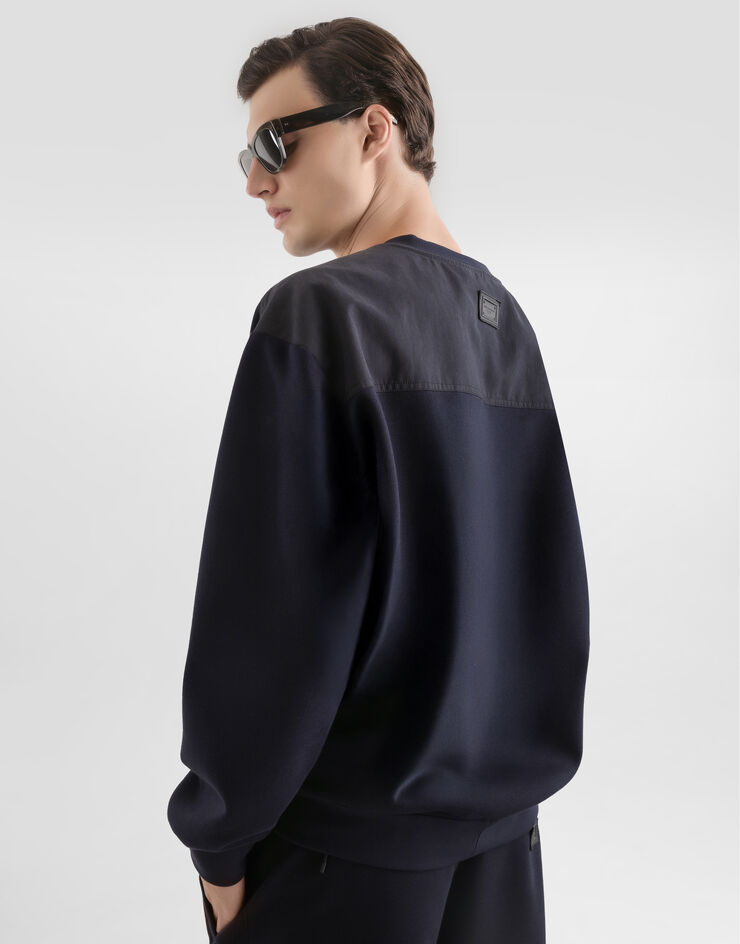 Dolce & Gabbana Double-faced sweatshirt Blue G9CBTTHUML9