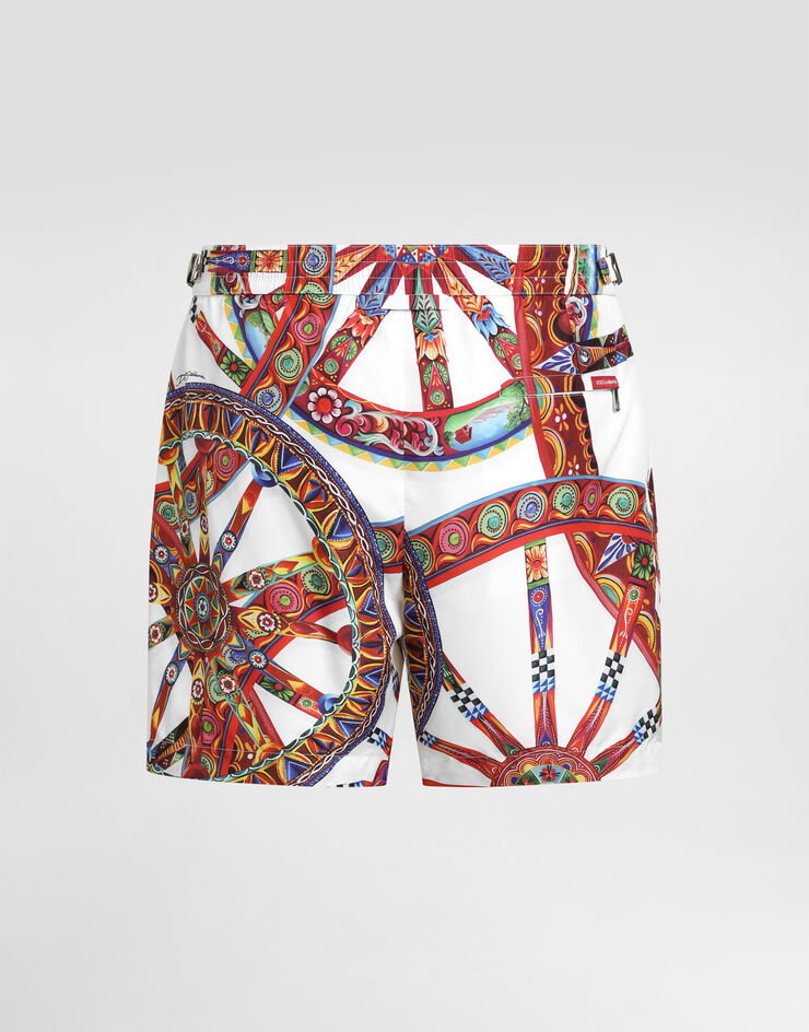 Dolce & Gabbana Carretto-print swim boxer shorts Multicolor M4A59TFSSLP