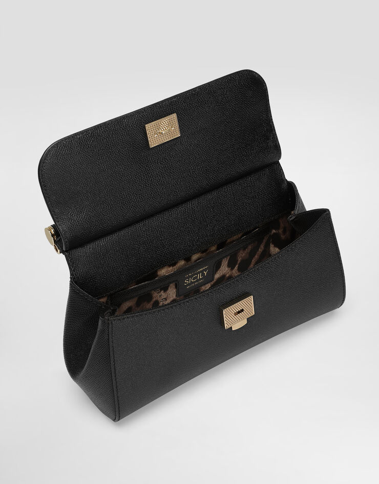 Dolce & Gabbana Sac à main Sicily moyen format Noir BB7652B1001