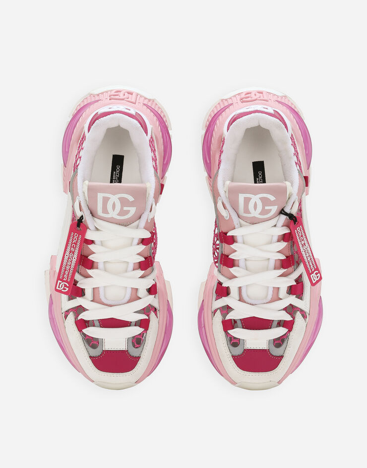 Dolce & Gabbana Mixed-material Airmaster sneakers Pink CK1984AR139