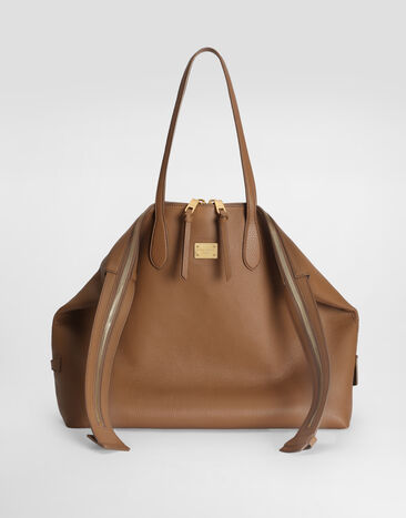Dolce & Gabbana Bolso de hombro Vittoria en piel de becerro Marrón BB7967A0841