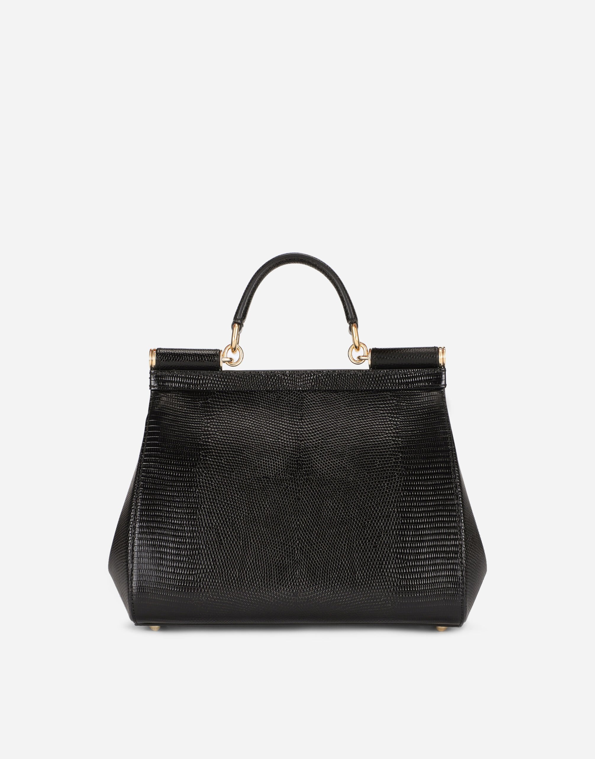 Large Sicily handbag in Black for Women Dolce Gabbana