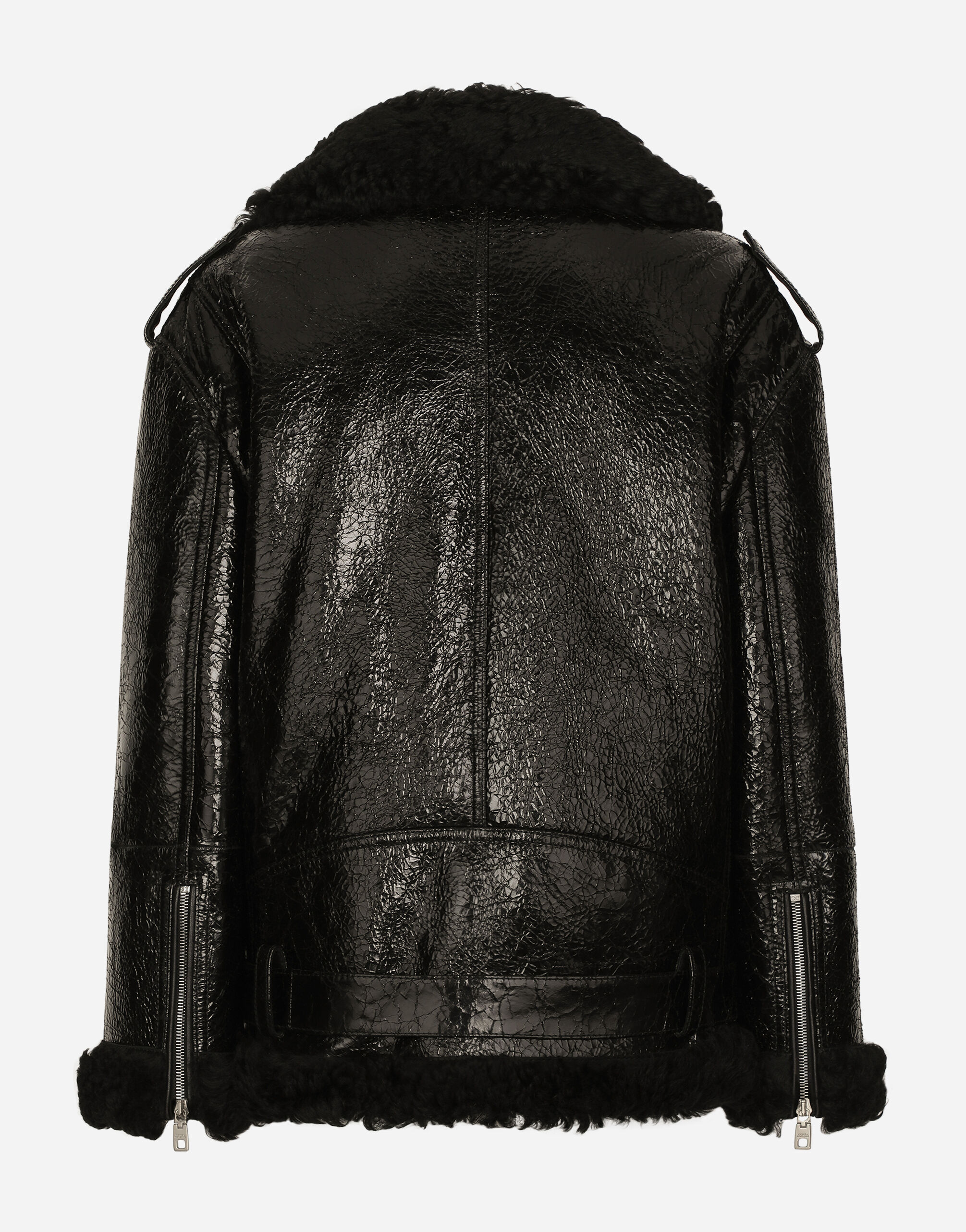 Dolce and gabbana shearling jacket outlet