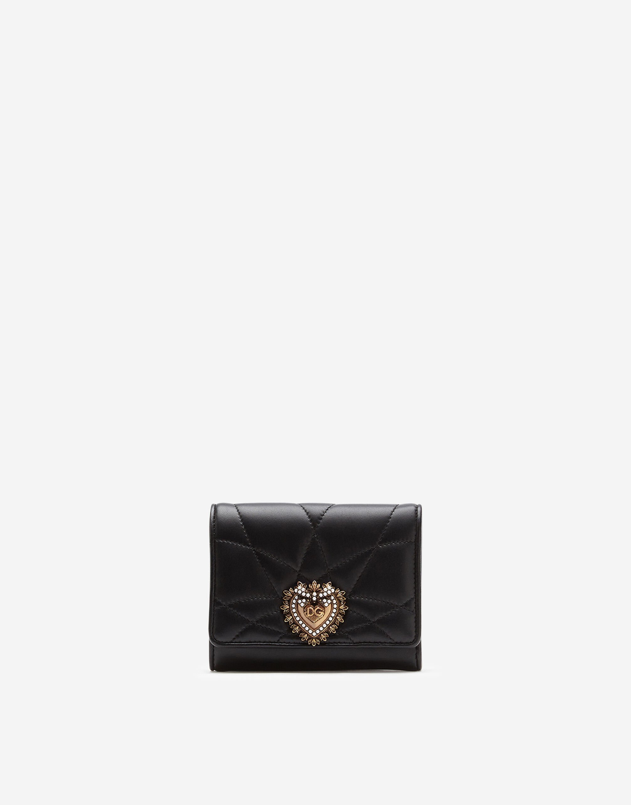 Dolce & Gabbana Small continental Devotion wallet Black BI1261AW576